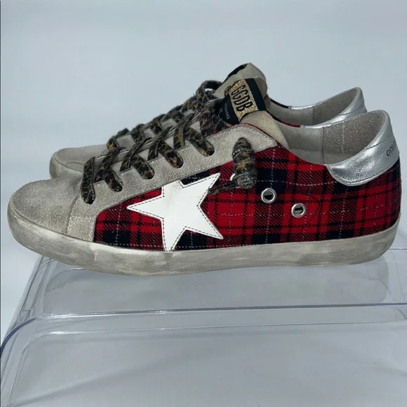 Golden Goose Suede Printed Sneakers Women's Size 8 IT 38 - Picture 5 of 12